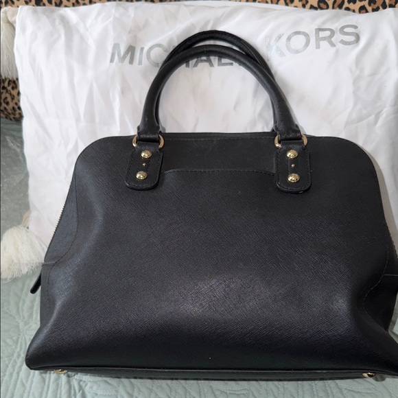 🌲Christmas Special 🌲🌲🎅Michael Kors Black Saffiano Leather Satchel - Picture 3 of 10